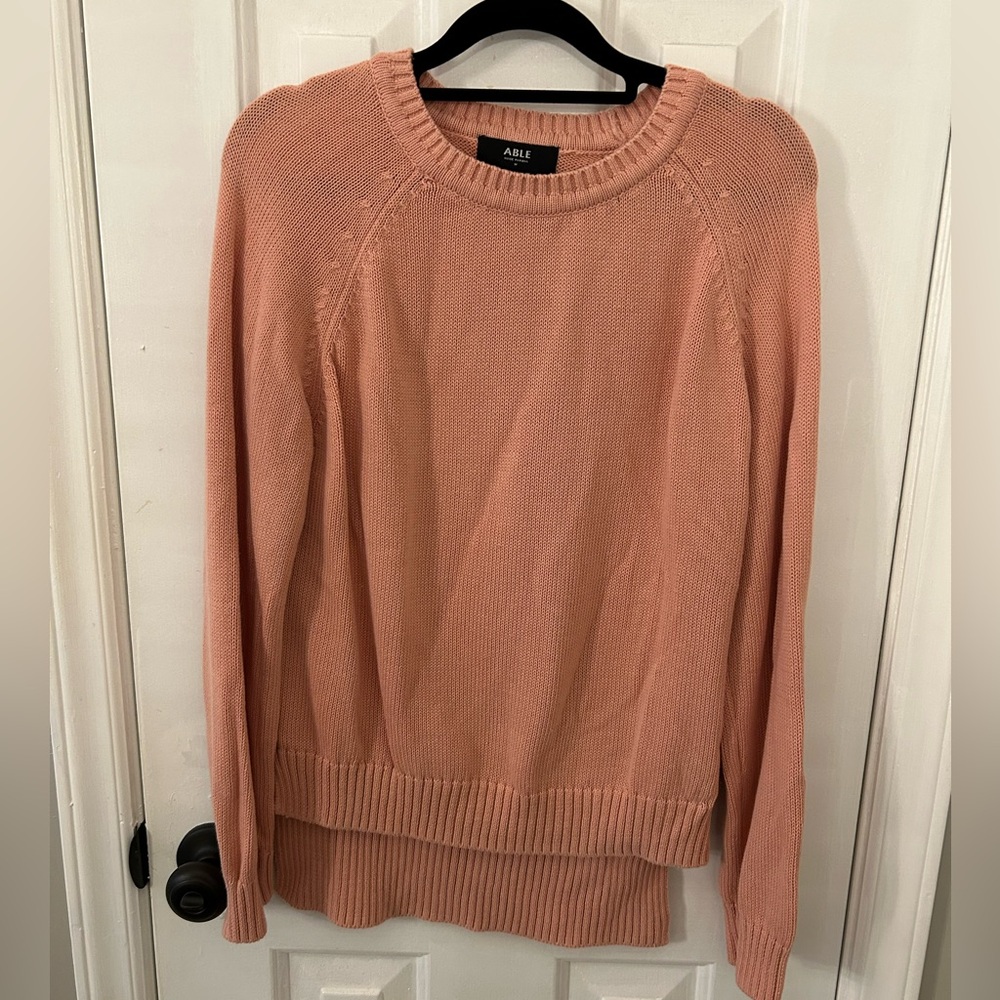 Able Women's Sweater in Peach
